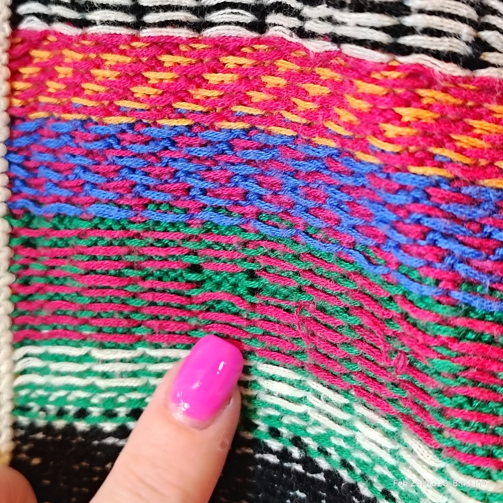 Anthropologie Maeve Ashbury Knit Open Front Cardigan Size Small COLORFUL RELAXED - Picture 7 of 10